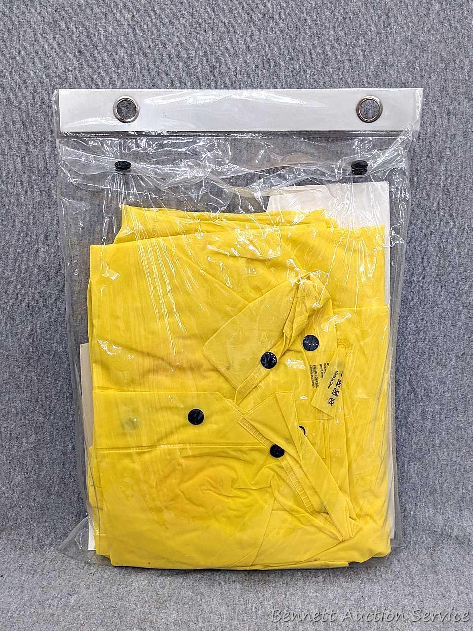 2 NIP Climate Gear weather-resistant work gear incl 3-pc Rain Suit in sizes M and XL.