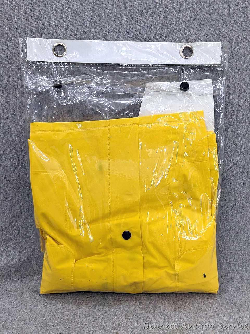 2 NIP Climate Gear weather-resistant work gear incl 3-pc Rain Suit in sizes M and XL.