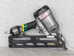 Senco FinishPro 41XP pneumatic finish nailer with separate dual action trigger, case, manual, belt