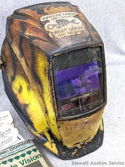 Digital Elite adjustable Welder's Helmet, bonus filter / cover plates, and Miller plastic