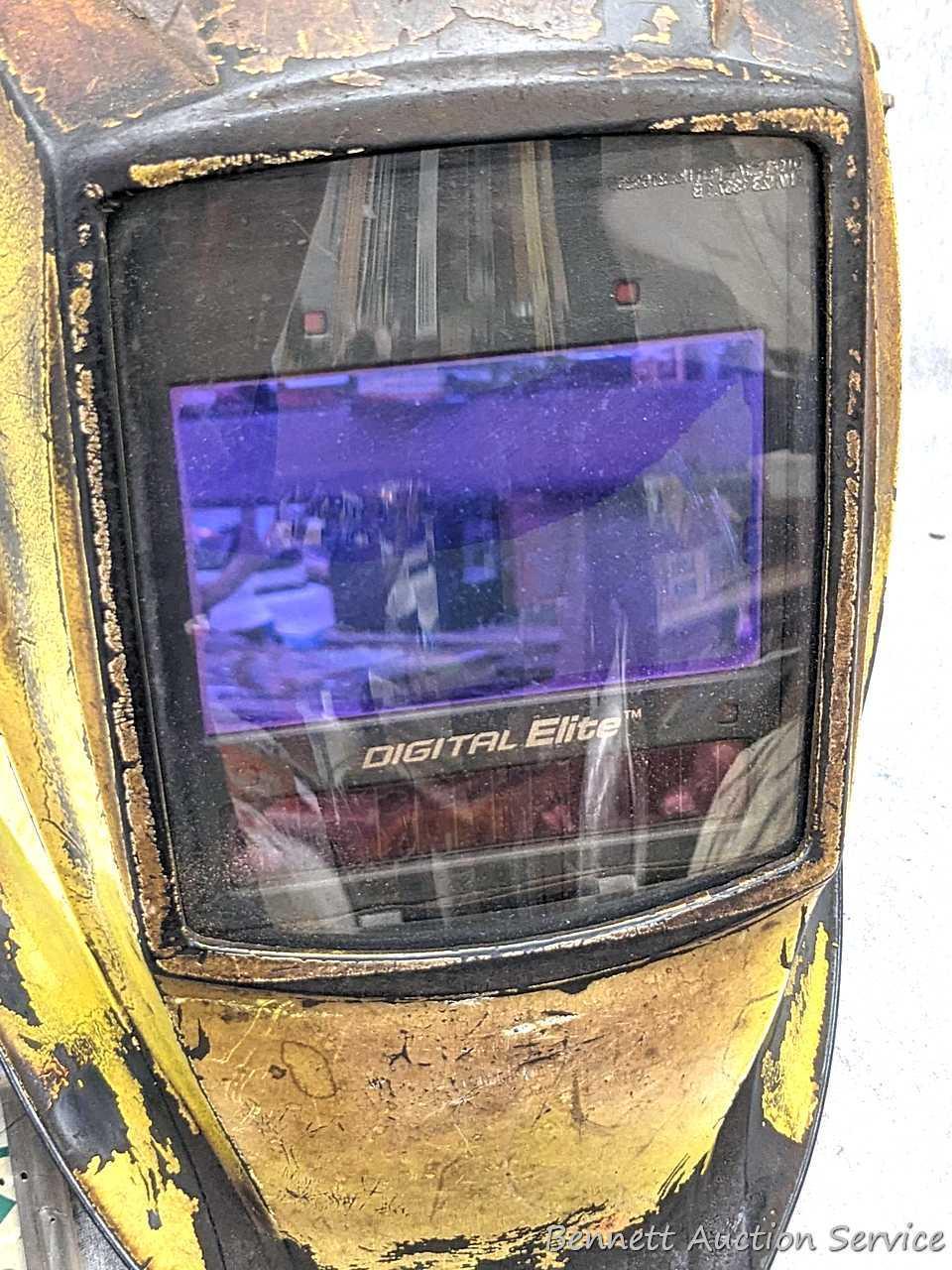Digital Elite adjustable Welder's Helmet, bonus filter / cover plates, and Miller plastic