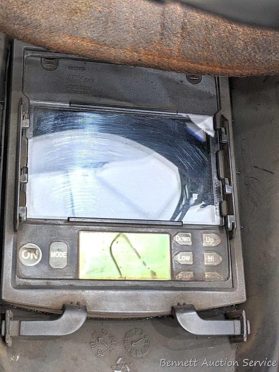 Digital Elite adjustable Welder's Helmet, bonus filter / cover plates, and Miller plastic
