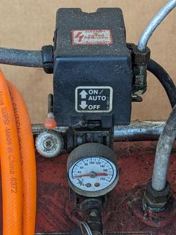 Craftsman 5 hp 20 gallon portable air compressor with air hose requires a 20 amp 110 volt
