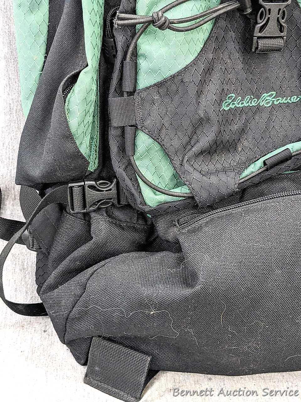 Eddie Bauer hiking backpack with plenty of pockets for your trail mix and gear for a day trip.