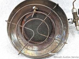 Mr. Heater single burner propane heater, great for ice fishing.