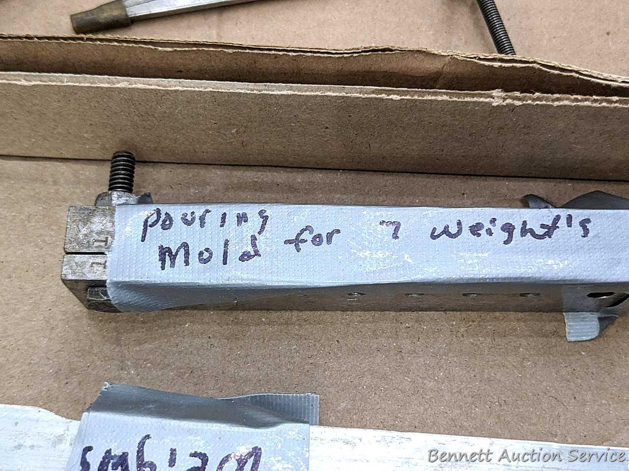 lead jig or sinker mold, and other lead mods up to 10" long.