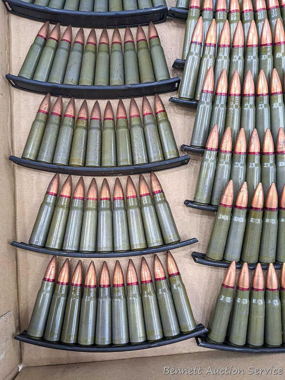 Approx 160 rounds of 7.62 x 39 Ammunition in stripper clips and with FMJ bullets.
