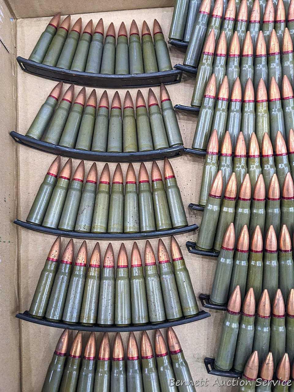 Approx 160 rounds of 7.62 x 39 Ammunition in stripper clips and with FMJ bullets.