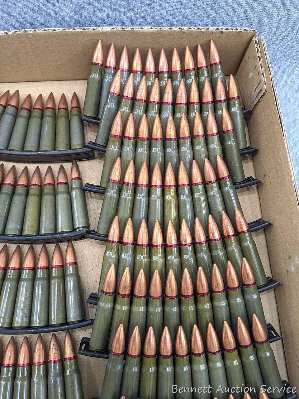 Approx 160 rounds of 7.62 x 39 Ammunition in stripper clips and with FMJ bullets.