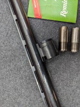 Barrel, choke tubes and wrench for Remington Model 11-87 shotgun and similar. 12 gauge barrel is 30"