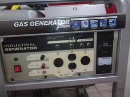 EAGLE PORTABLE 8500 GAS GENERATOR,meter reads 20 hrs, runs & works