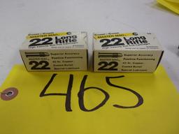 2-BOXES COAST TO COAST MASTER-MAG .22 LONG RIFLE COPPER COATED, high velocity, 40 gr., 100 rds.