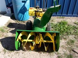 J.D. 1032 SNOWBLOWER, chains, elec. start, hasn't been used lately