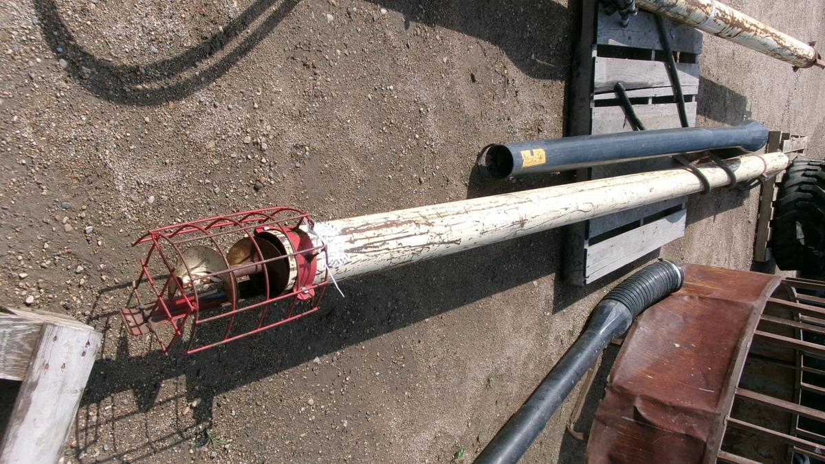 16' HYDRAULIC DRILL FILL AUGER w / distributer spout