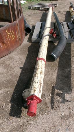 16' HYDRAULIC DRILL FILL AUGER w / distributer spout