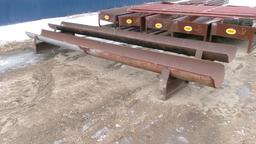 2-STEEL 15'  SHOP MADE FEED BUNKS