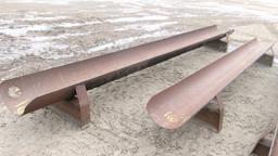 2-STEEL 15' & 13' SHOP MADE FEED BUNKS