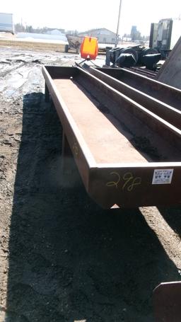 20' WW STEEL FEED BUNK,  nice