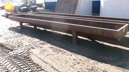 20' WW STEEL FEED BUNK,  nice