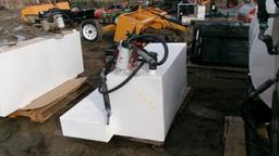 120 GALLON L SERVICE TANK w / 12 volt pump