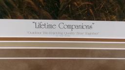 30" x 40" FRAMED REDLIN PRINT " LIFE TIME COMPANIONS", 623 / 29500