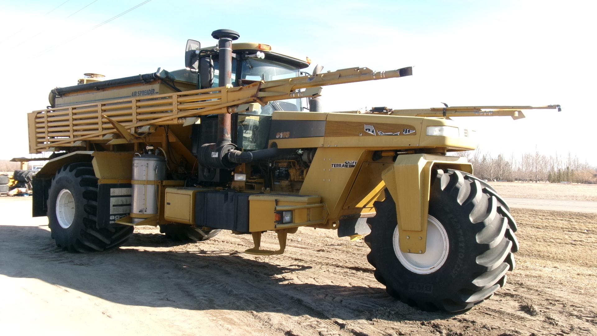 1998 70' TERRGATOR 8103 AG-CHEM AIR SPREADER, Terra shift transmission, 66 x 43 x 25" tires (90% )+