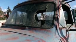 1955 FORD F-600 SINGLE AXLE DUALLY FLATBED, non runer-engine condition unknown, 6 cylinder, 4 x 2, +