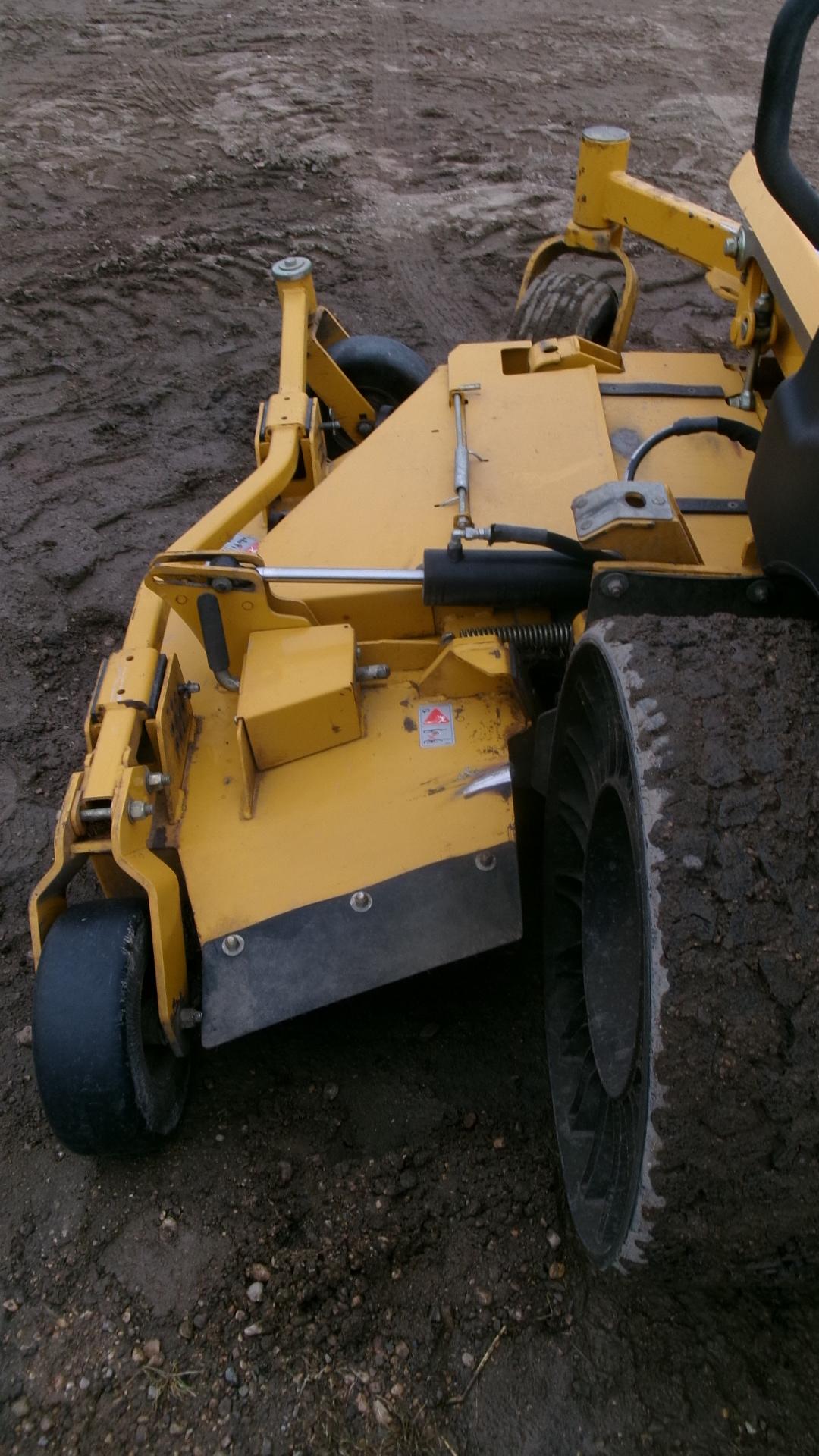 104" HUSTLER ZERO TURN MOWER, 3  deck hyd. lift, belt driven, 37 H. P., Tweel no flat tires, +