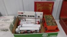 CASE IH DIE CAST TOY SEMI / VANS in boxes