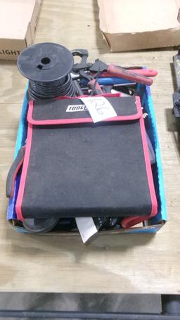 CLAW HAMMER, SIDE CUTTERS, CRESCENT WRENCHES, UTILITY KNIVES, SANDING DISCS SET , +
