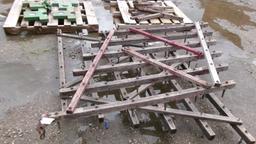 2-WOOD  SPIKE TOOTH  HARROW SECTIONS