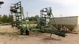 30 1/2" JOHN DEERE 1000 FIELD CULT.  w / 2 BAR HARROW, walking wing tandems, contact Tim @ 681-1587