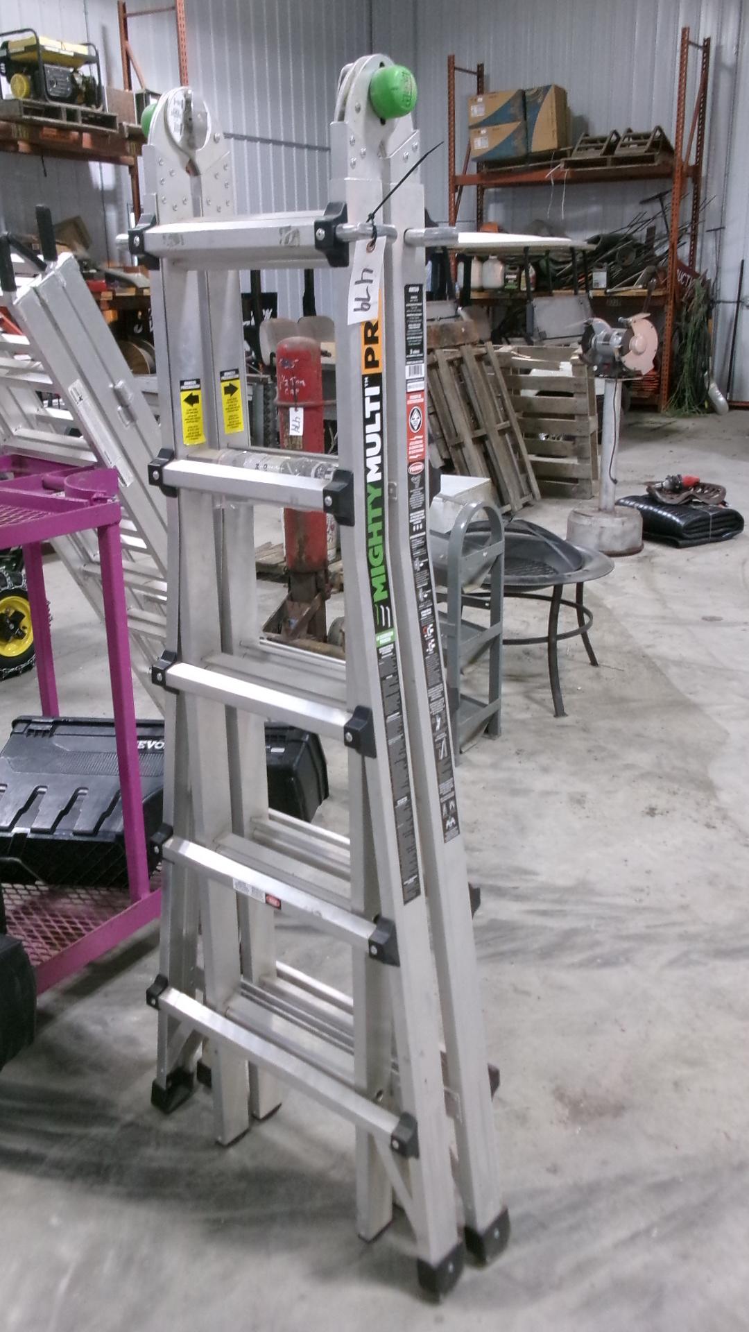 15' MIGHTY MULTI PRO FOLDING ALUMINUM LADDER