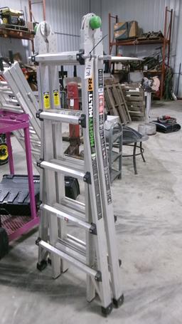 15' MIGHTY MULTI PRO FOLDING ALUMINUM LADDER