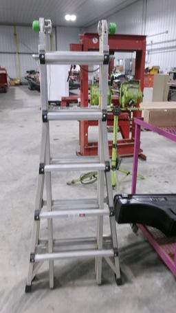 15' MIGHTY MULTI PRO FOLDING ALUMINUM LADDER