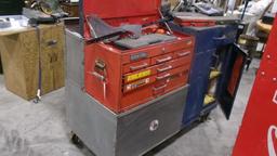 ROLLING REM PRO TOOL BOX/ CABINET, uncludes Konnwei VBD2/EOBD scanner,Skil 3" x 18" belt sannder,