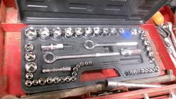 ROLLING REM PRO TOOL BOX/ CABINET, uncludes Konnwei VBD2/EOBD scanner,Skil 3" x 18" belt sannder,