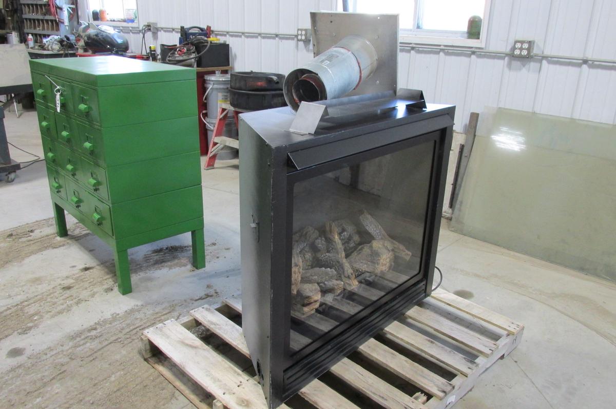 KOZY HEAT FIREPLACE, direct vent gas, remote+