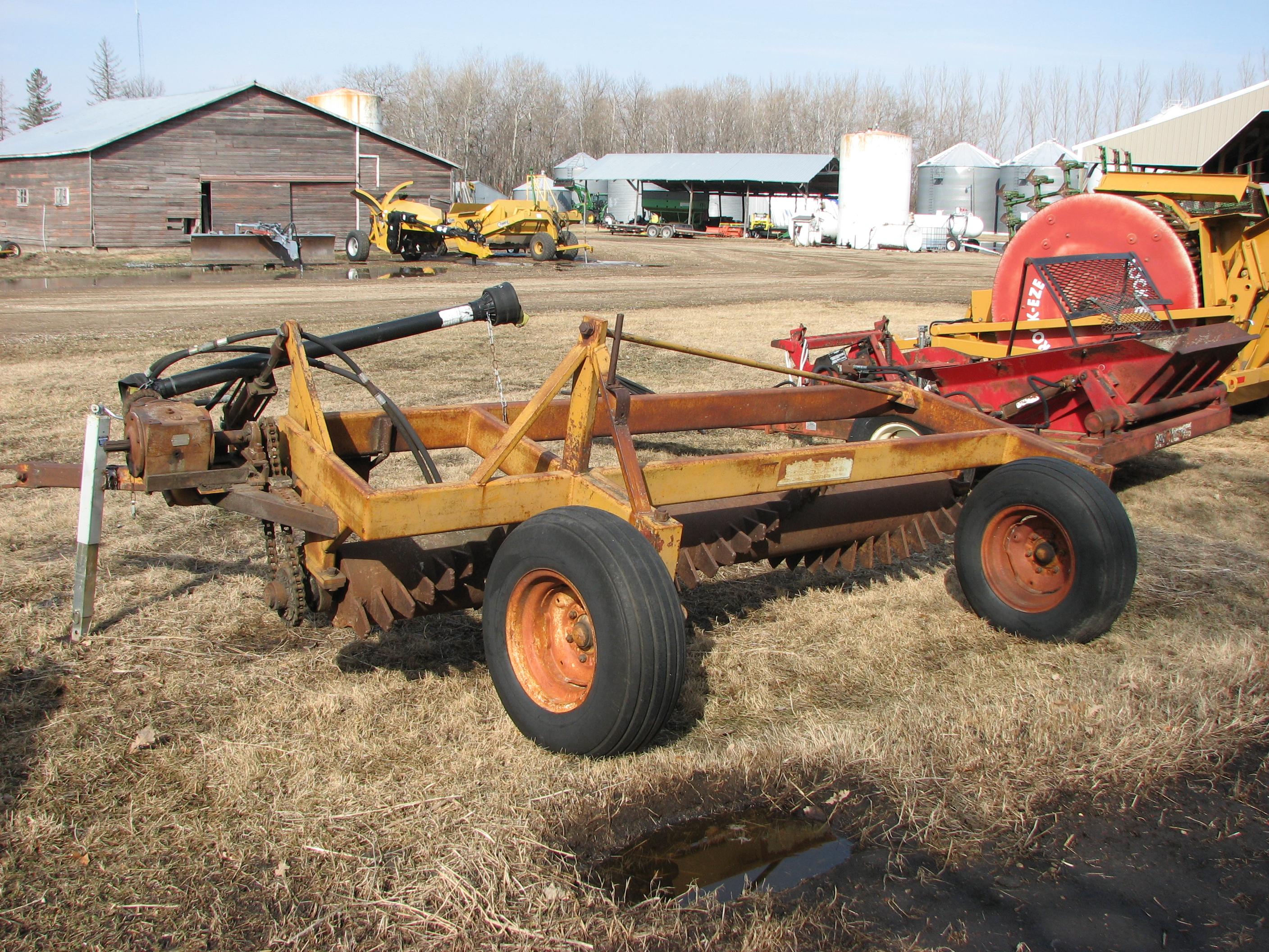 10' ROCK RAKE, PTO