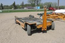 36" X 11' HEAVY DUTY CART, 7.50-10 TIRES, PINTLE HITCH, includes 60  gal, under frame fuel tank  +