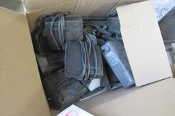 PALLET OF MISC. FILTERS, PULLEYS, BUSHINGS, MONITOR & KEYBOARD, & MORE
