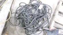 2 SETS WELDING CABLES EXTENSIONS  ( one  set like new )
