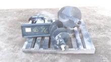 NEW ARTEER SKID MOUNT HYD. POST HOLE DIGGER, 12" & 18" augers, tax