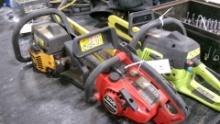 14" POULAN & HOMELITE CHAIN SAWS, & POULAN PRO CHAIN SAW-no bar, conds, unknown