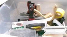 MORTAR BOARD,  SHEET ROCK SAWS & SANDERS, CLAW HAMMER, MASONRY BRUSHES, 6
