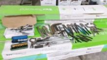 4-CYLINDER HONES, IMPACT DRIVER, 9- 3 /8" IMPACT SOCKETS, VISE GRIPS, C CLAMPS, TORQUE