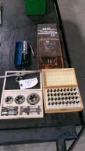 40 PC. TAP & DIE SET, NUMBER & LETTER SET, 1/4" 1/2" & 3/8" TAP & DIE SET, IMPACT DRIVER