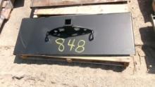 SKID MOUNT RECEIVER HITCH ATTACHMENT. chain loops, tax