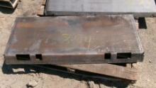 SOLID WELD ON QUICK TACH PLATE, tax