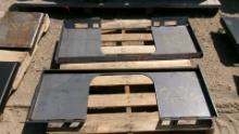 2-OPEN WELD ON QUICK TACH PLATES, tax